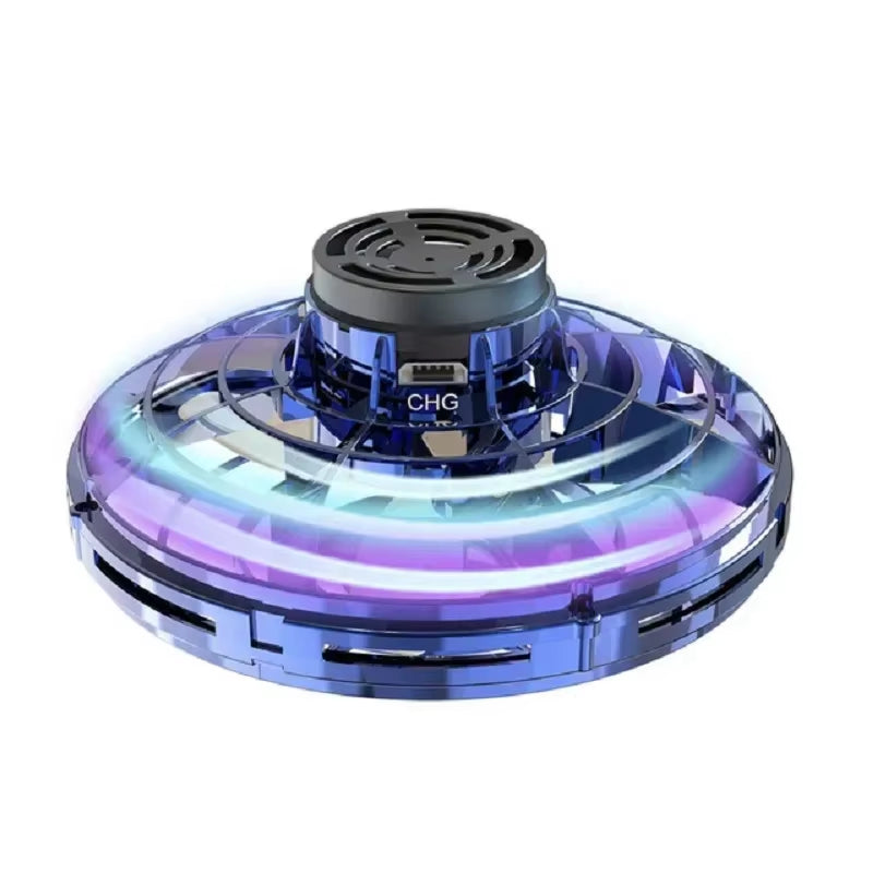 Flying Helicopter Spinner Fingertip Upgrade Flight Gyro Flyorb Hover Ball Mini Drone Aircraft Toy LED UFO Type Toy Kid Gift